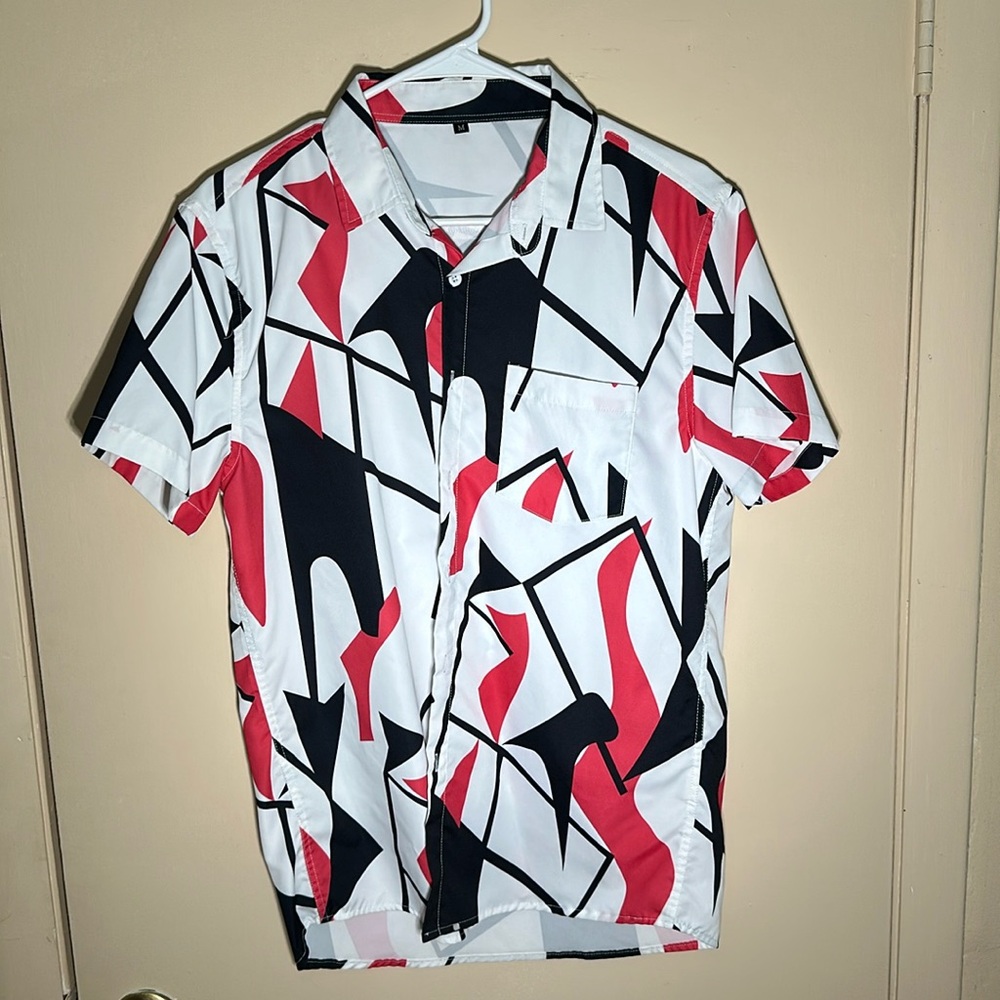 Fun Button Up Print shirt